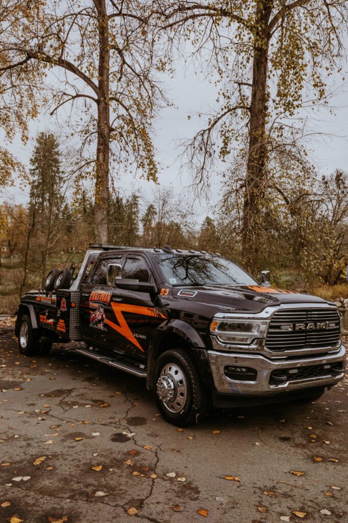 Caveman Towing light-duty wrecker, front view